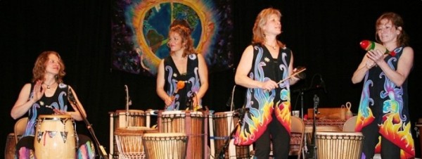 inanna sisters in rhythm on stage