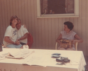 Ned, Ed and Ruth Richmond at White Pond Cottages