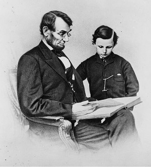 Abraham and Tad Lincoln